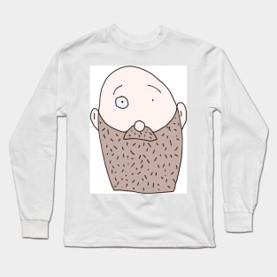 Bearded dude Long Sleeve T-Shirt